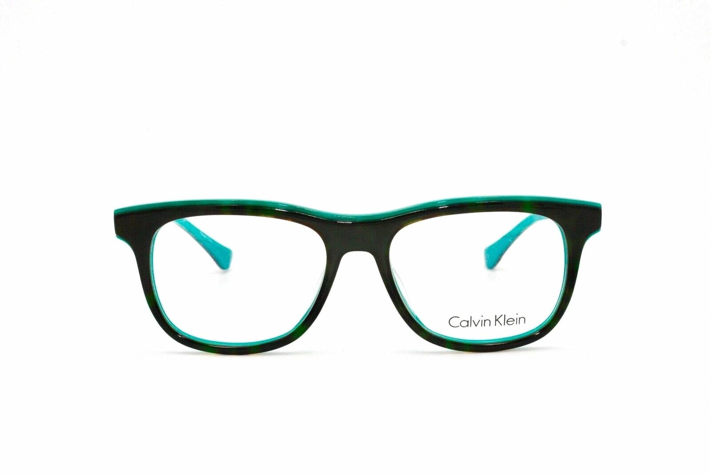 Montura para gafas unisex de montura cuadrada color café y verde