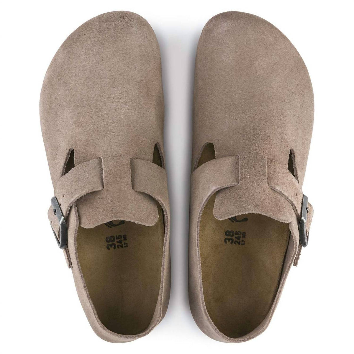 Zuecos de hombre color taupe