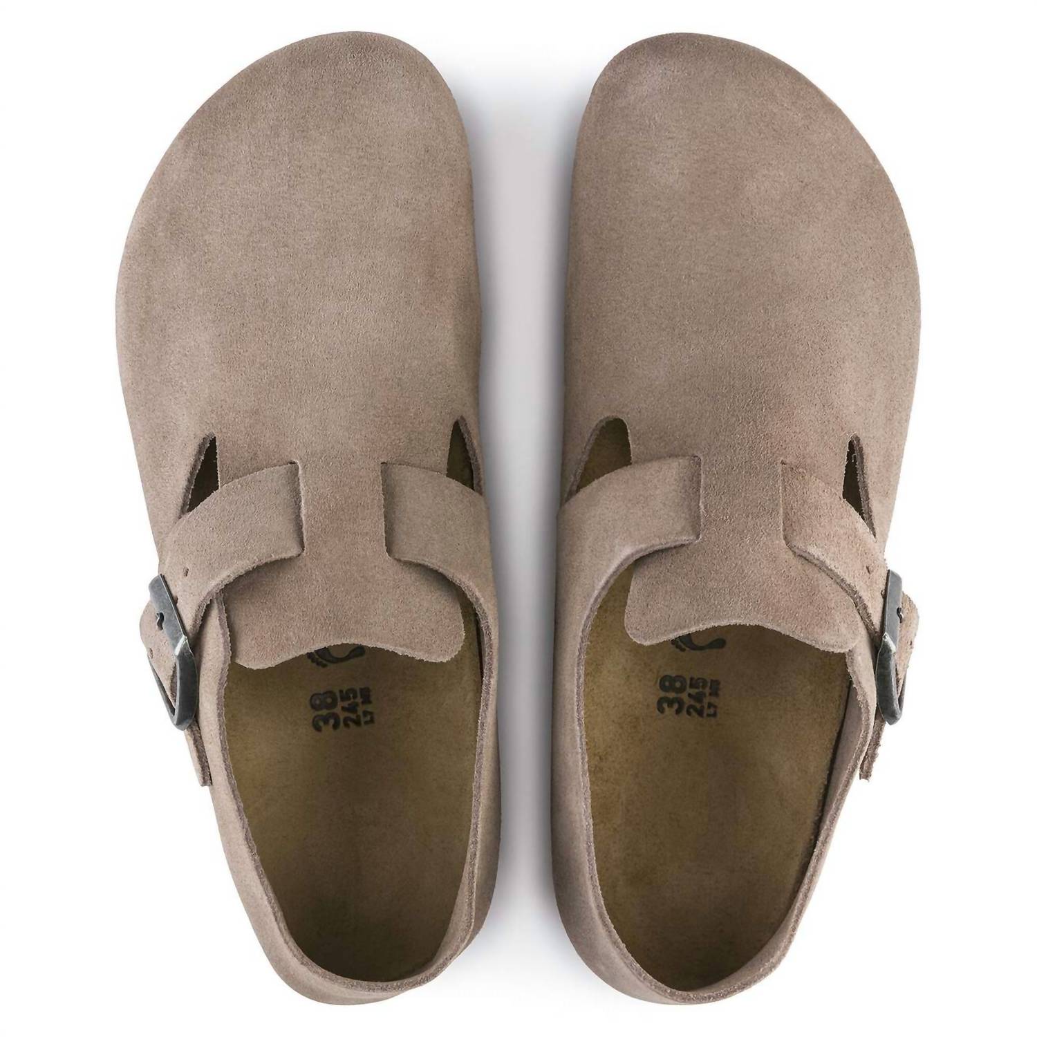 Zuecos de hombre color taupe
