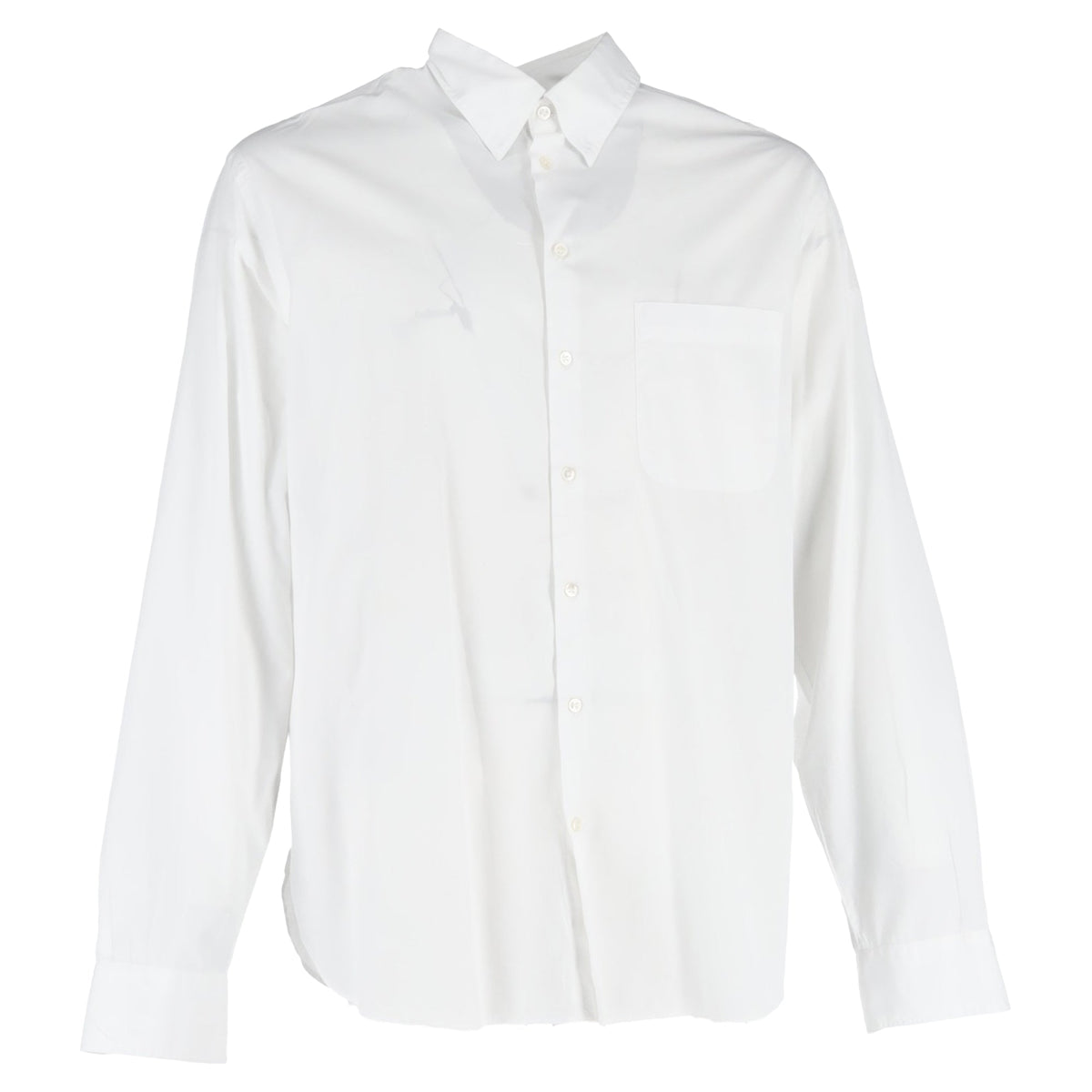 Camisa de algodón color blanco