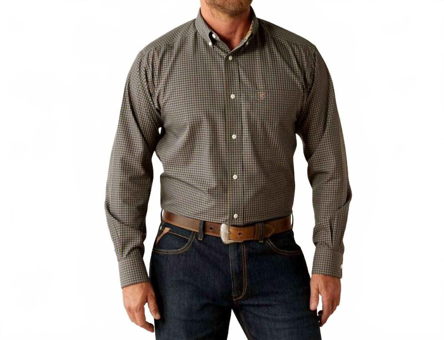 Camisa de hombre color azul marino