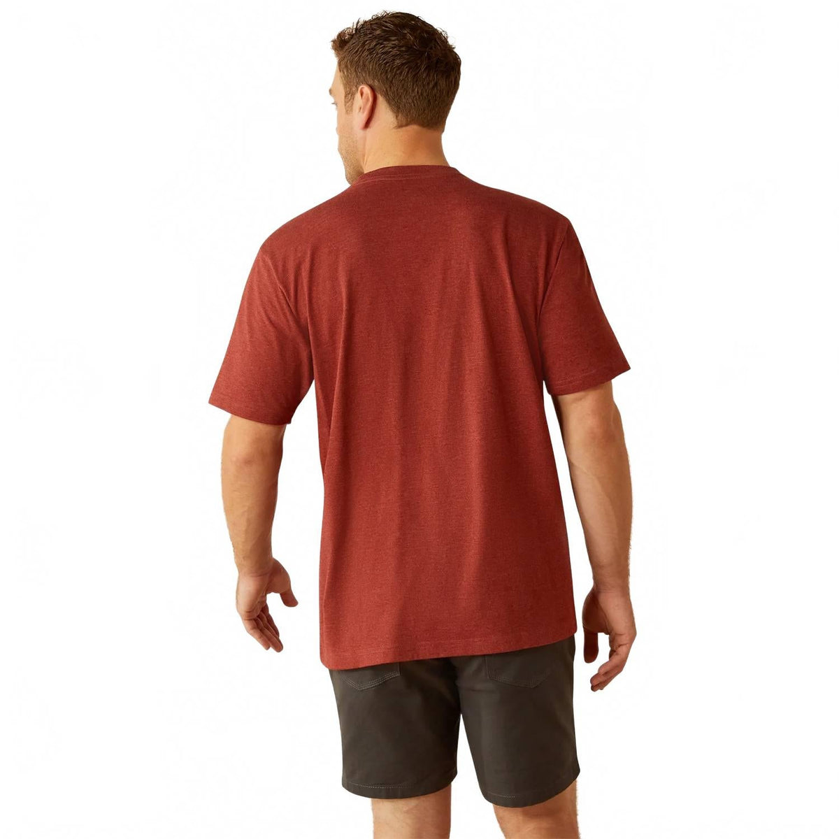 Camiseta de algodón color rojo