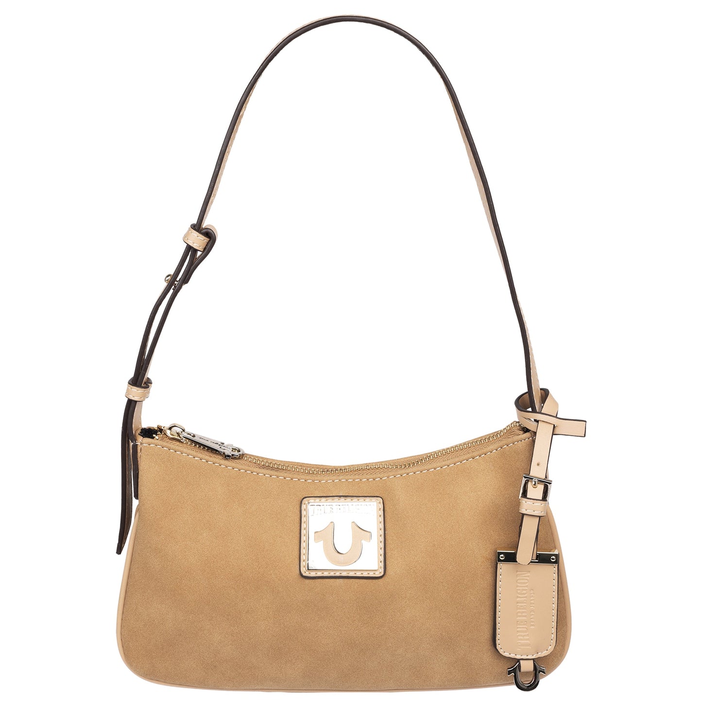 Bolso de hombro de gamuza