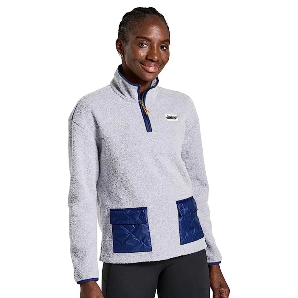 Chaqueta de mujer de manga larga color gris claro