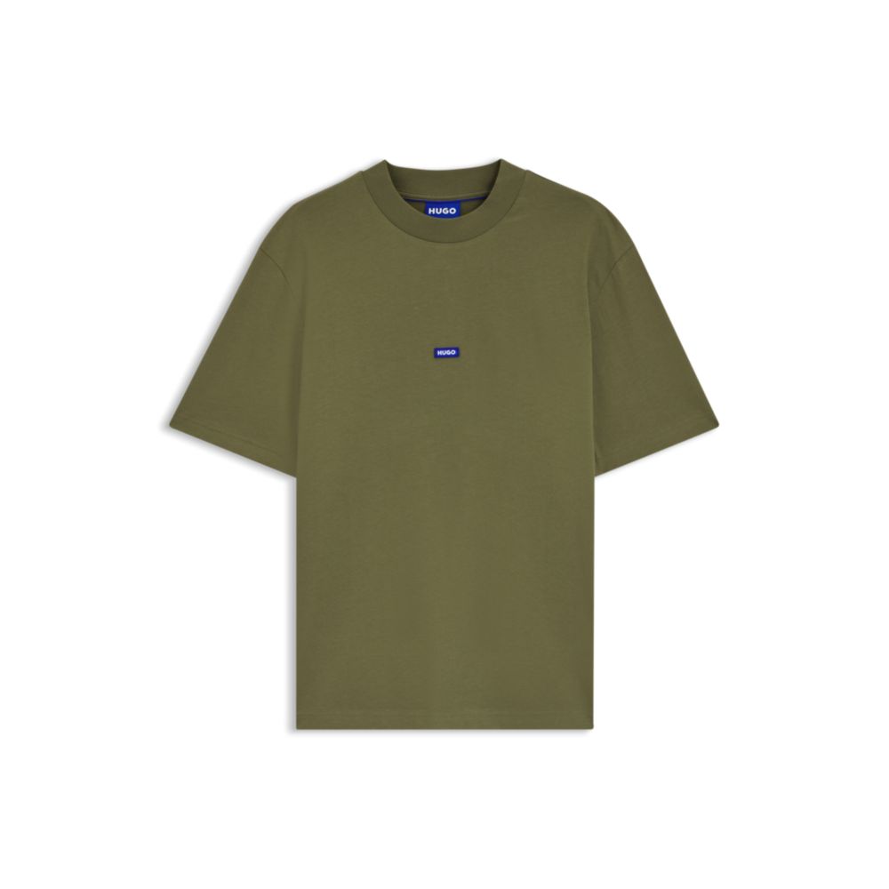 Camiseta de algodón color azul