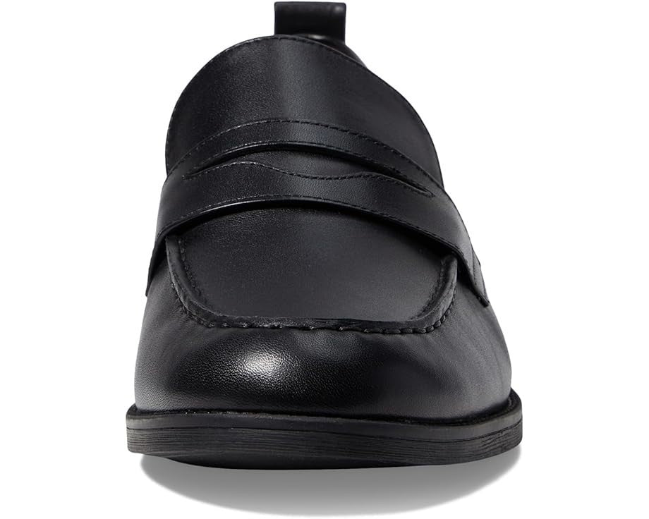 Mocasines de mujer de cuero color negro