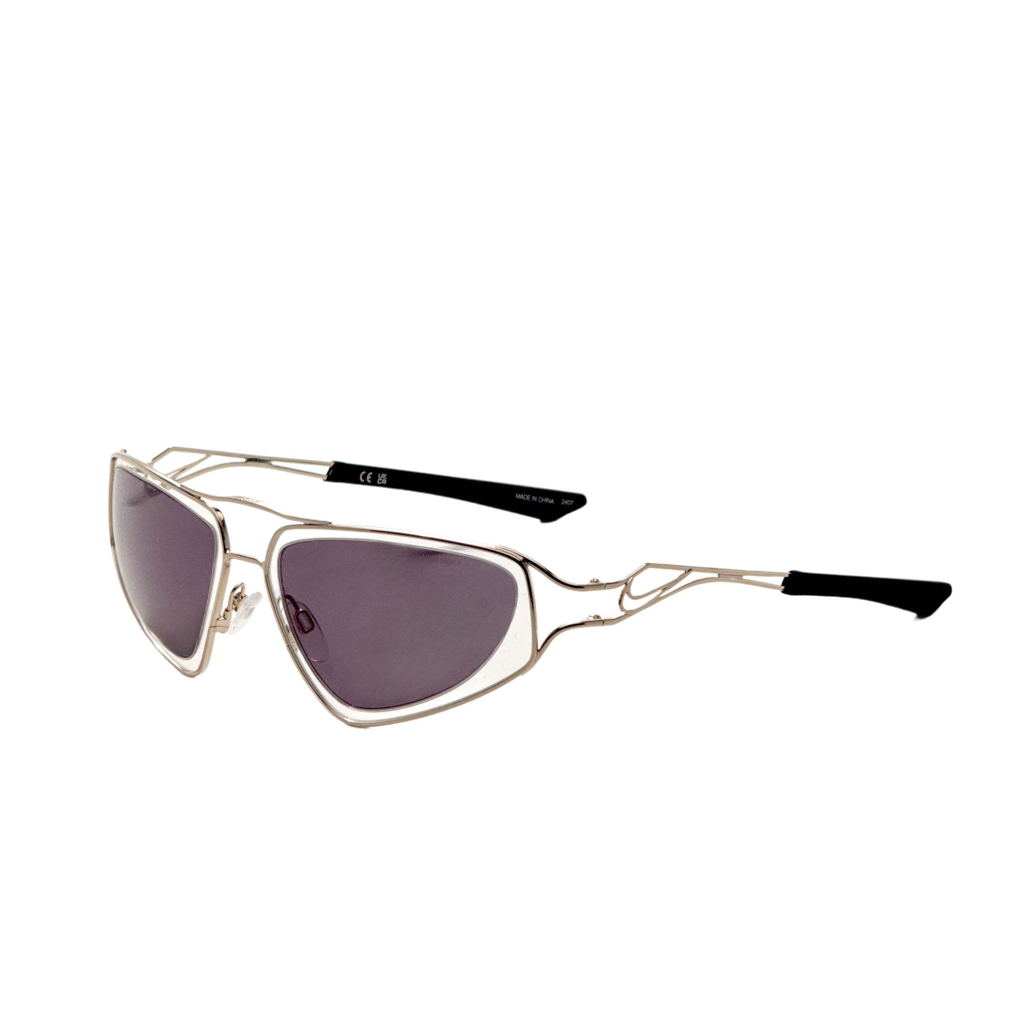 Gafas de sol unisex 63 mm color dorado