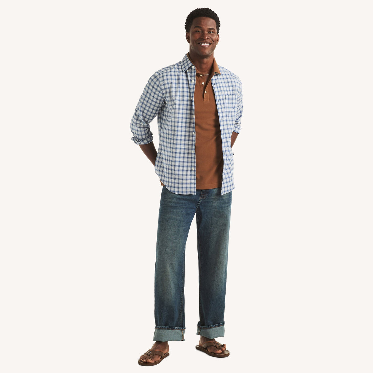 Camisa de hombre a cuadros
