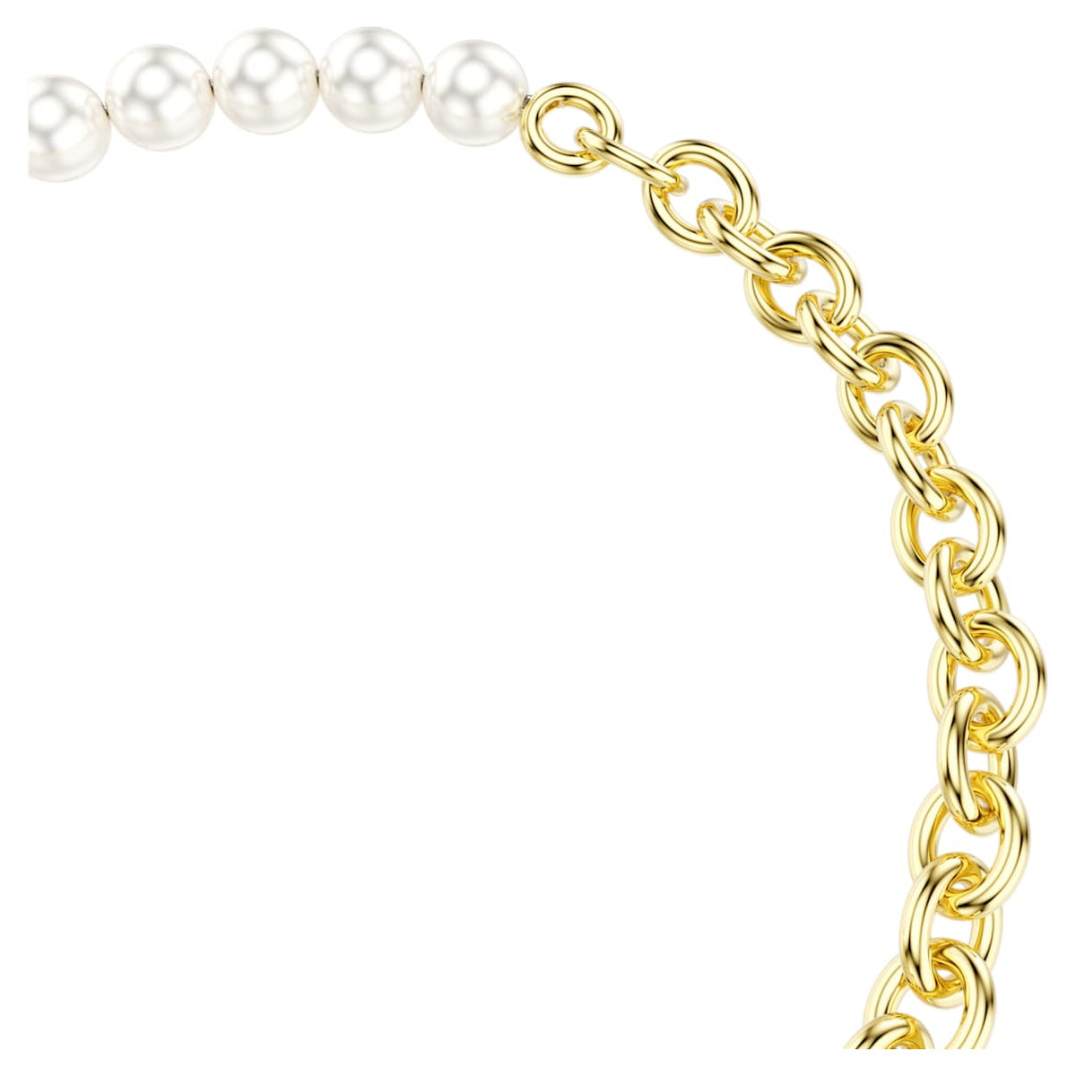 Pulsera color blanco y dorado