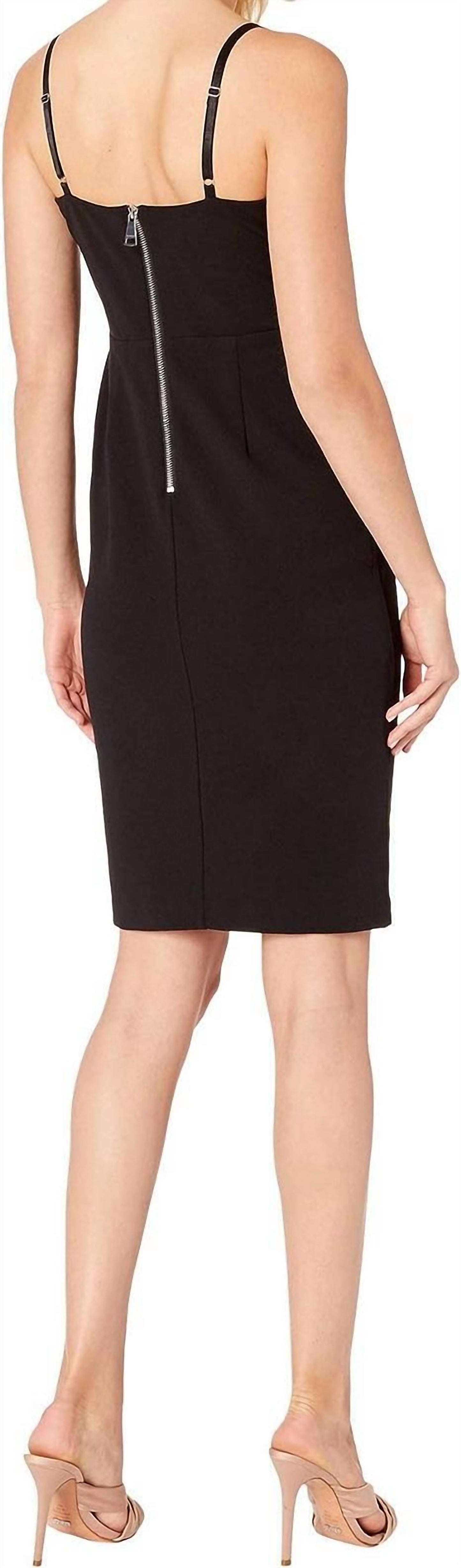 Vestido con cordones color negro