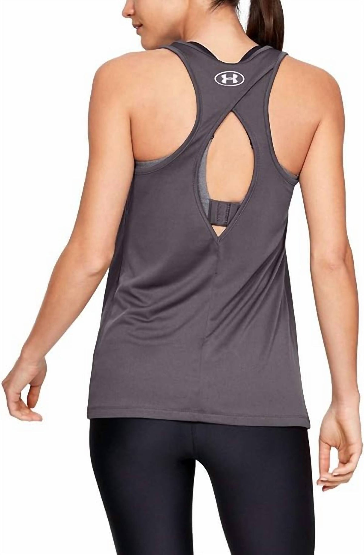 Camiseta sin mangas de mujer con estampado color violeta