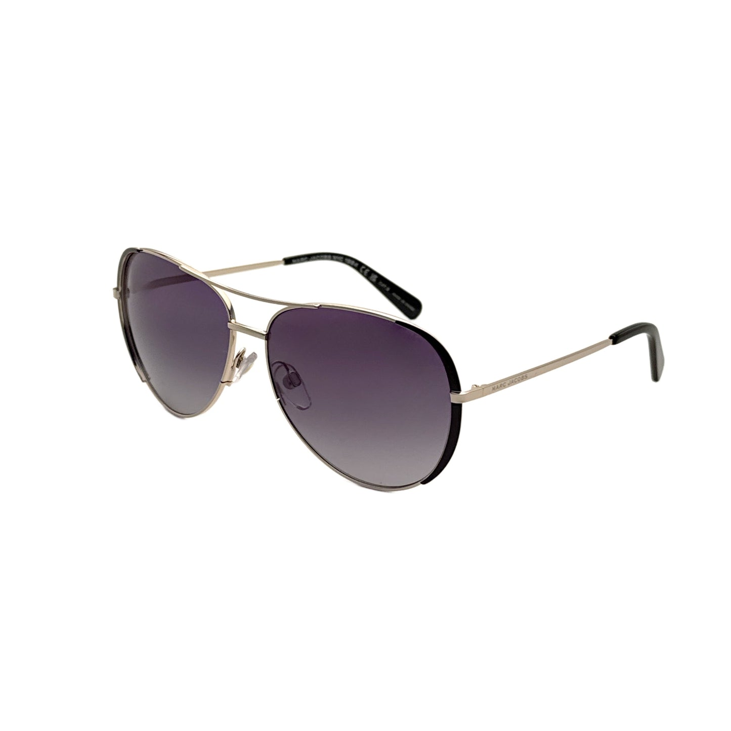 Gafas de sol de mujer 59 mm color negro y dorado
