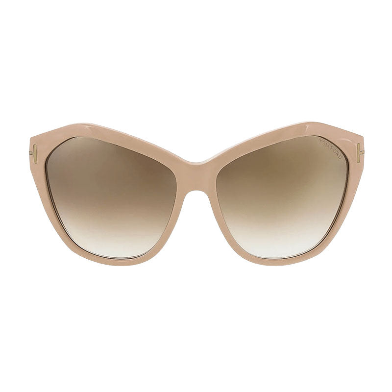 Gafas color café y rosado y nude