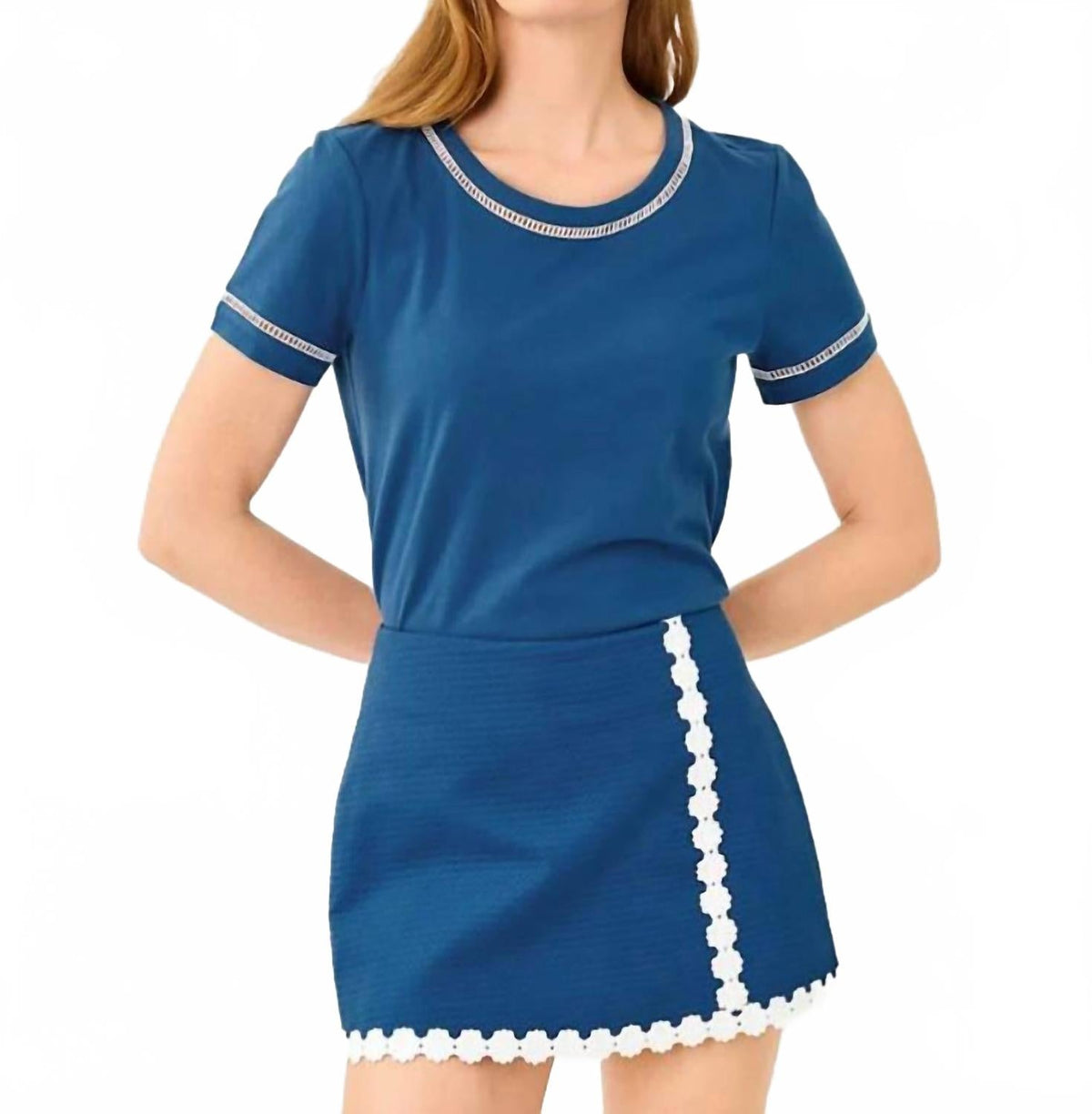 Top color azul marino