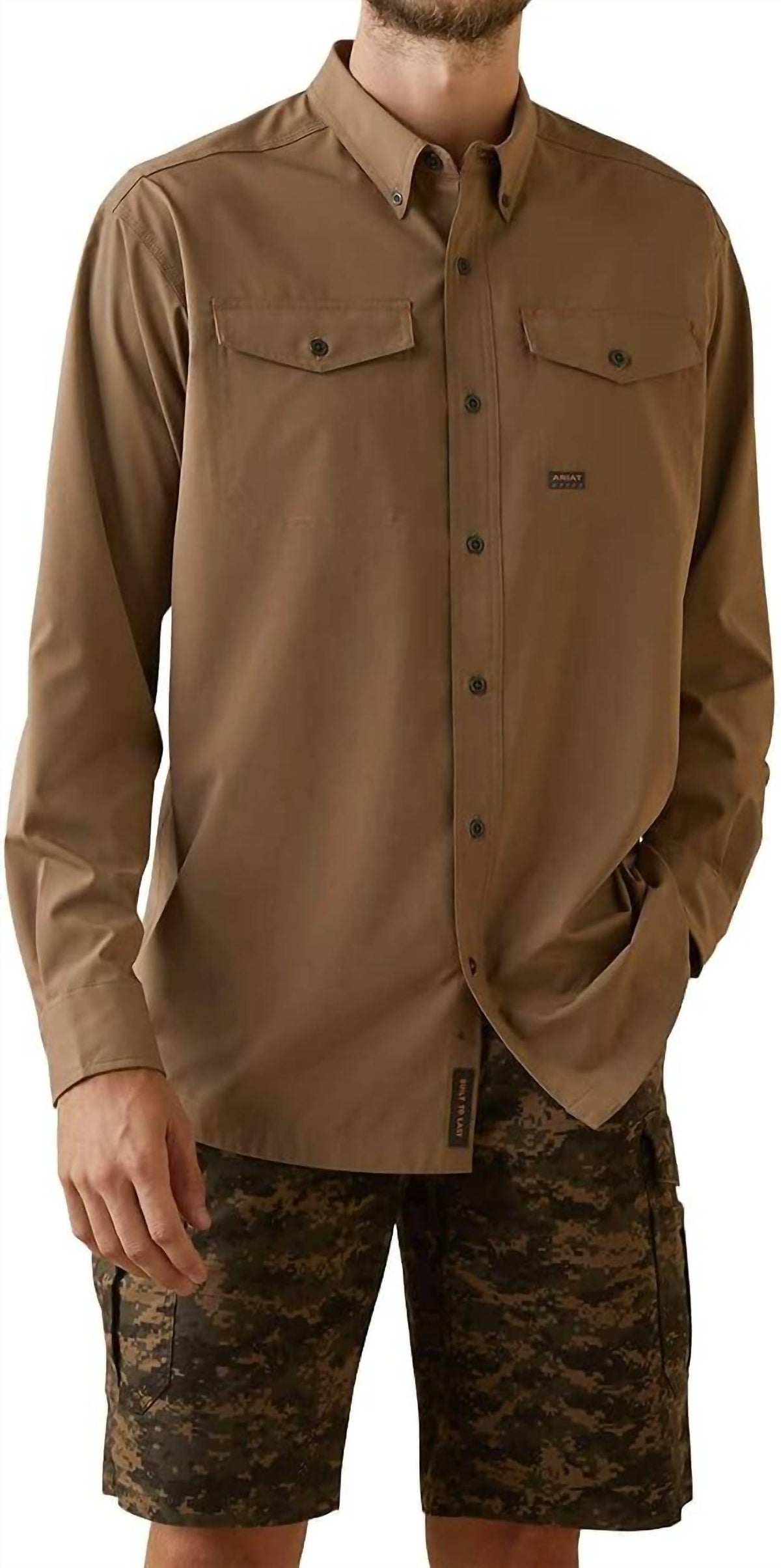 Camisa color caqui