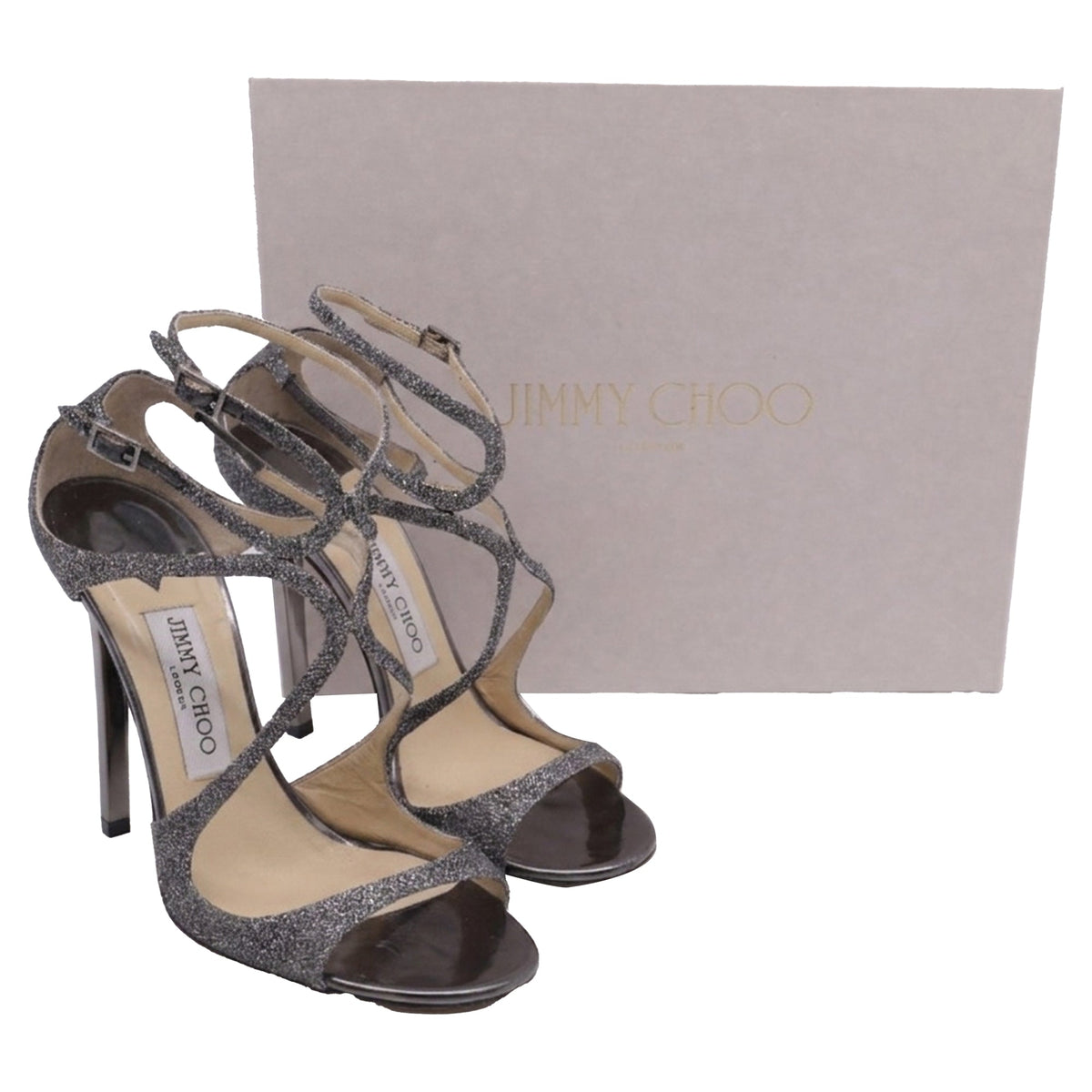Sandalias color plateado