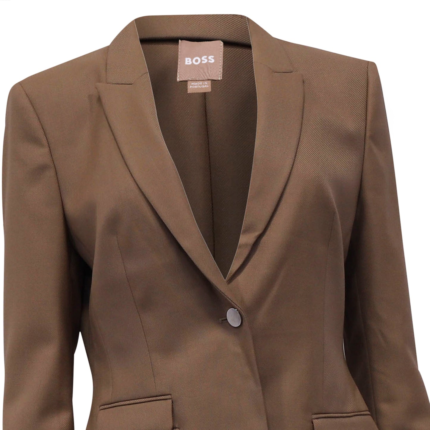 Blazer de lana color café