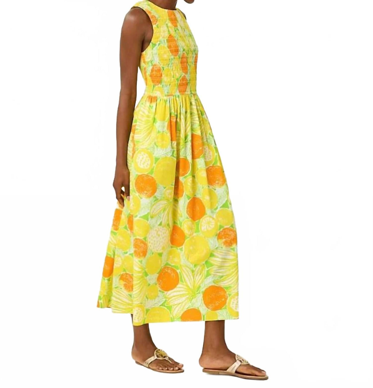 Vestido midi de corte amplio