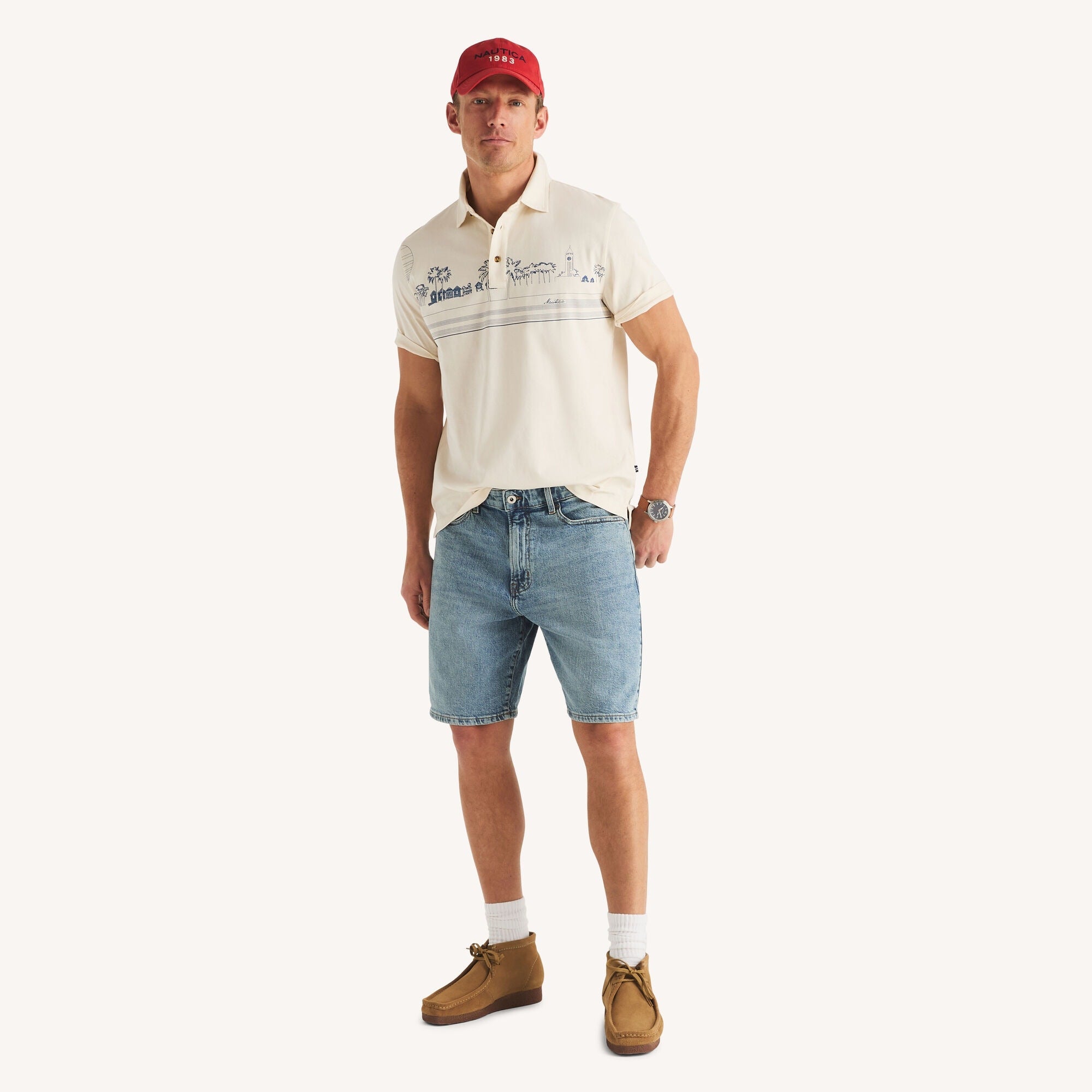 Polo de hombre con estampado