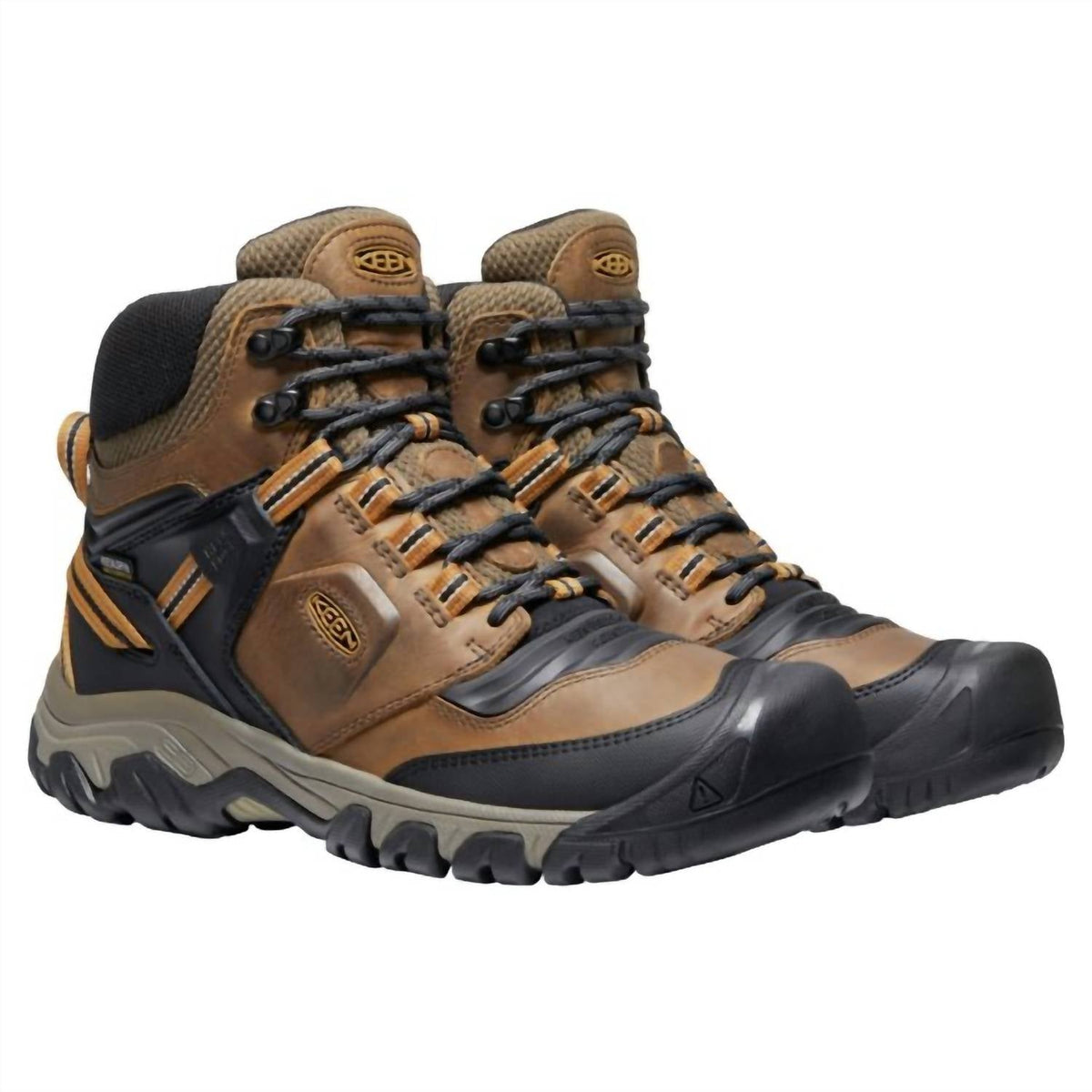 Botas de hombre impermeables color café