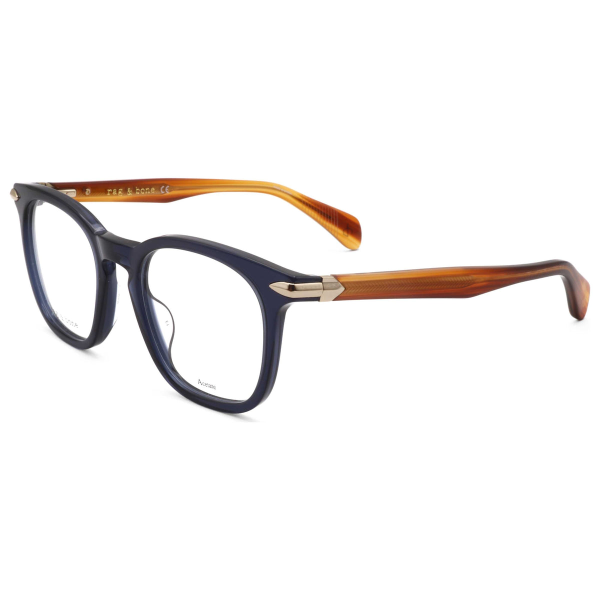 Montura para gafas unisex 50 mm color azul y café