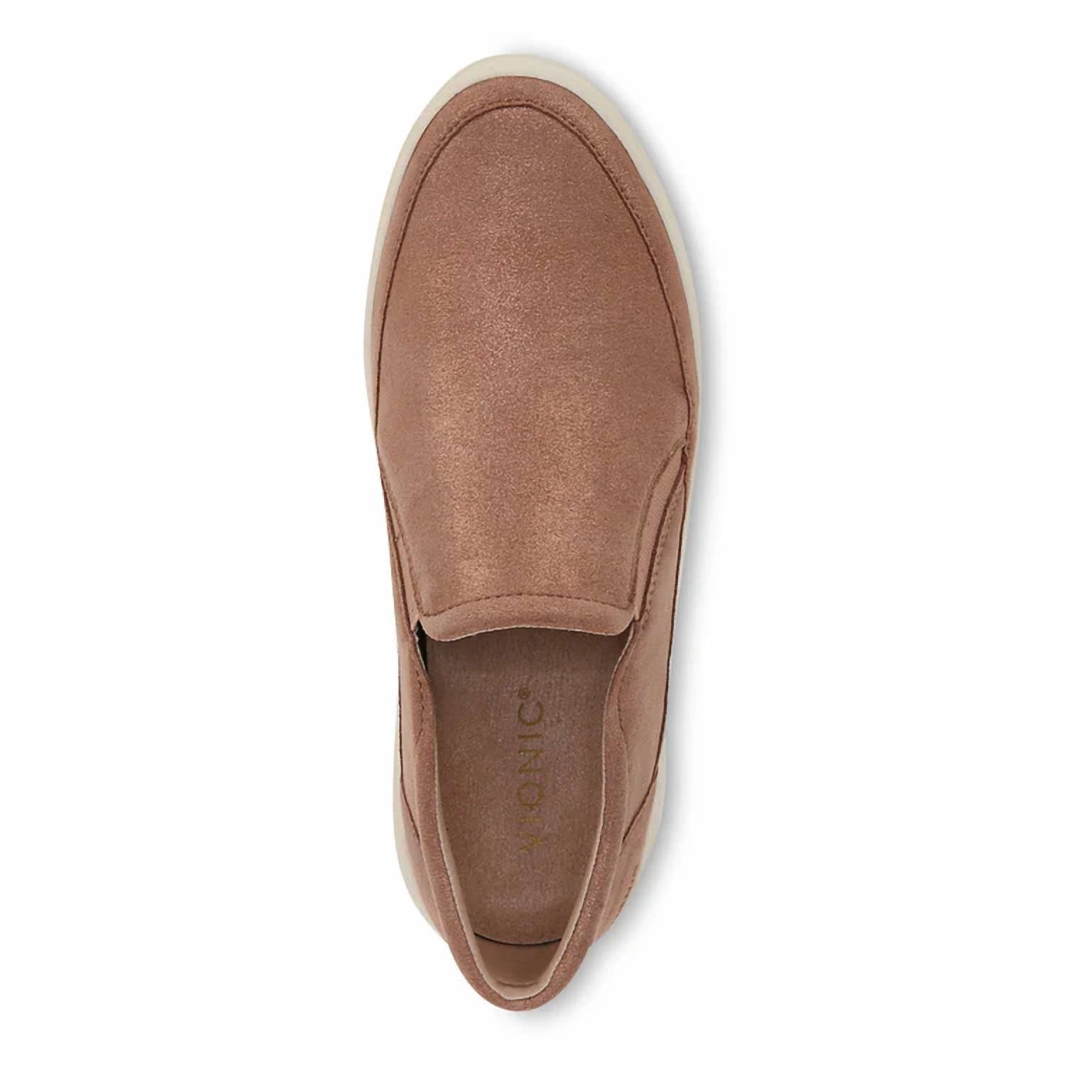 Zapatos de mujer sin cordones color oro rosa