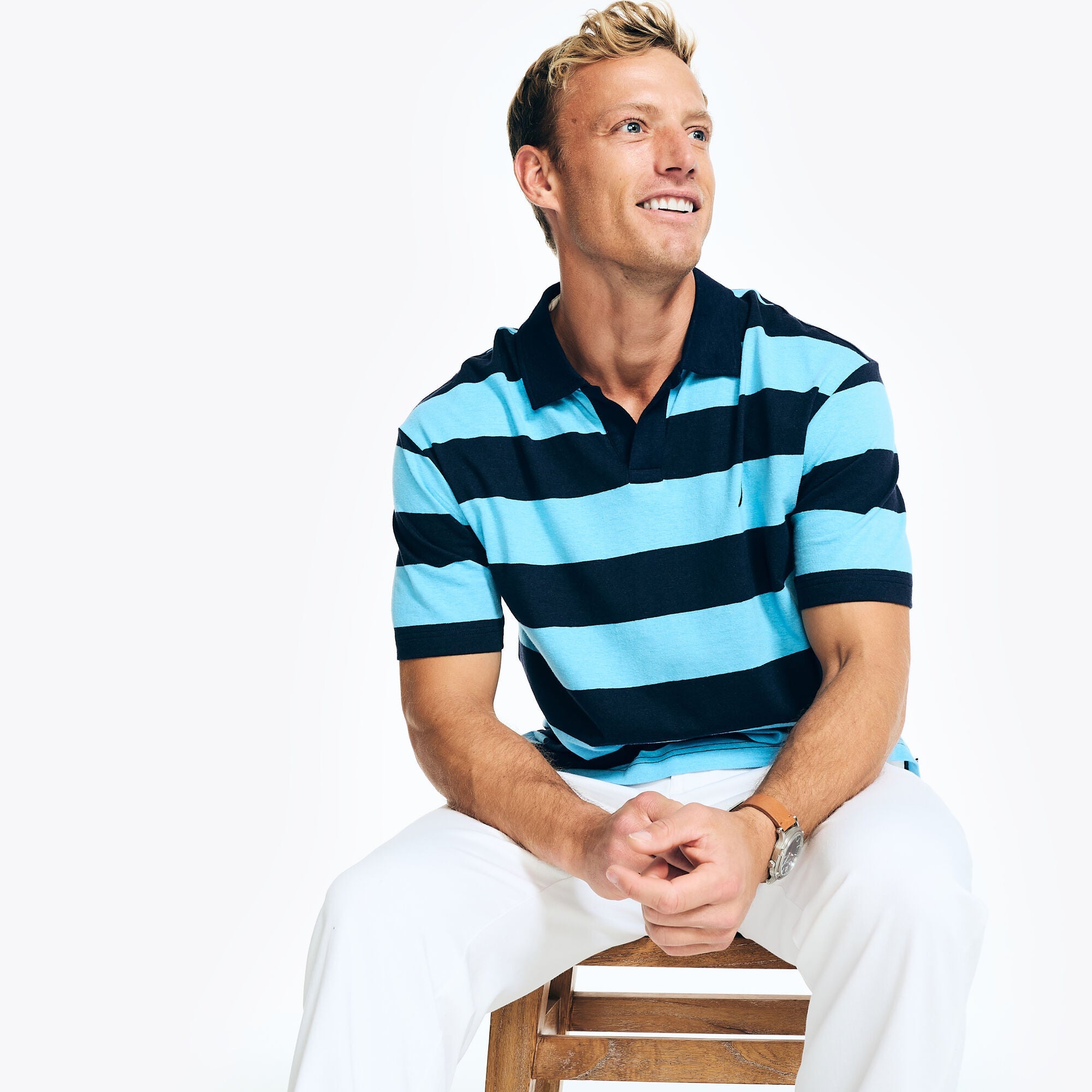 Polo de hombre a rayas