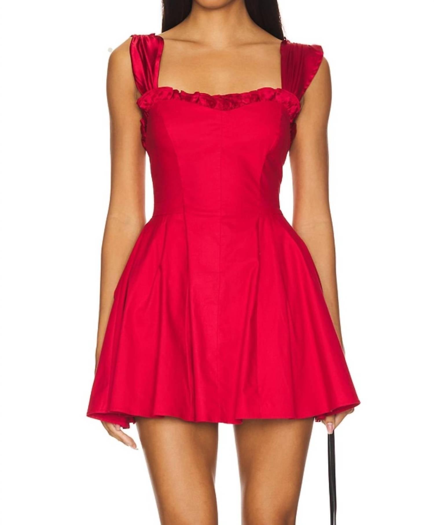 Vestido corto color rojo