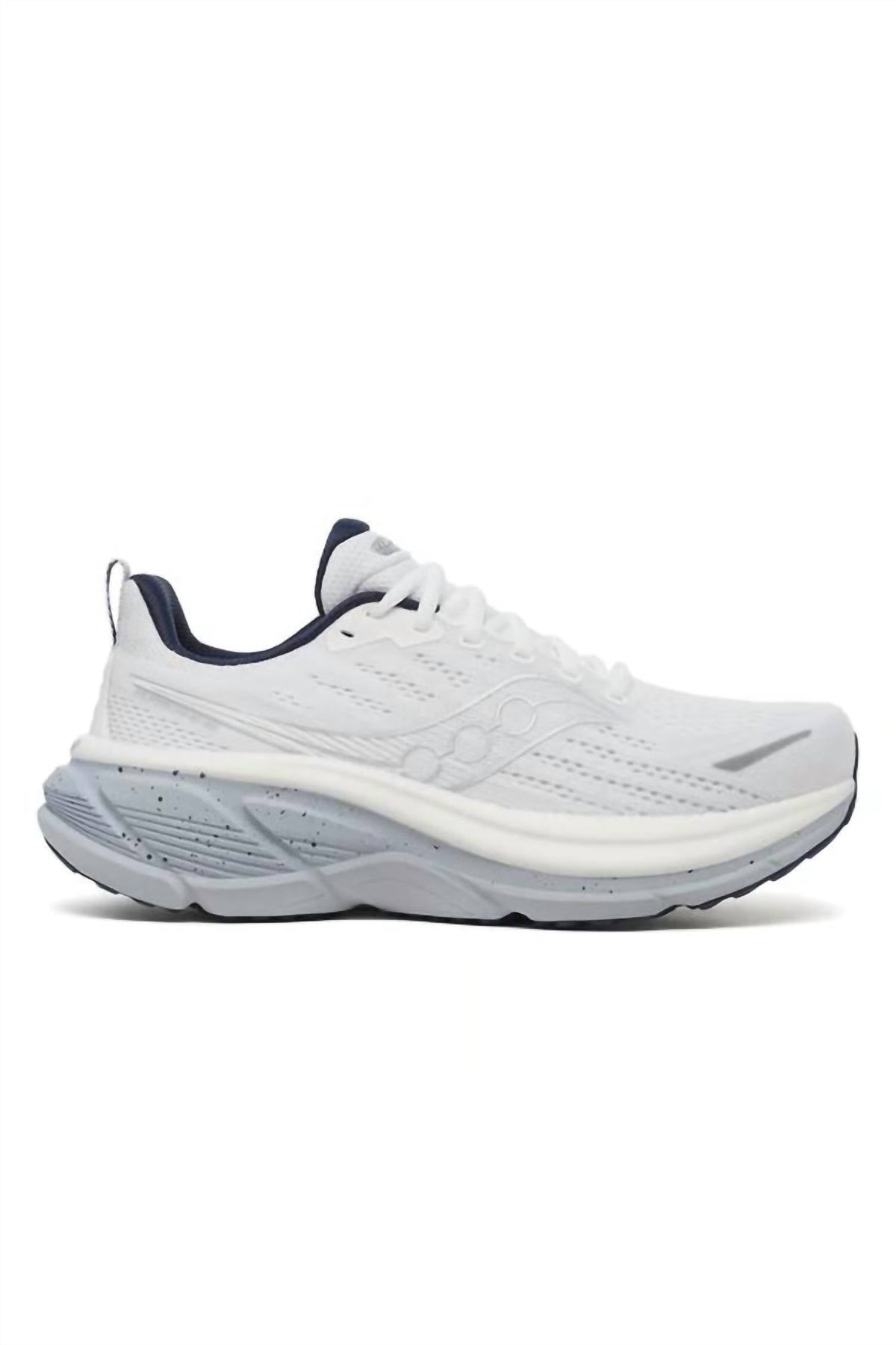 Tenis para correr de hombre color azul marino y blanco