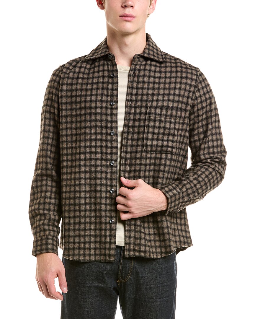 Sobrecamisa de mezcla de lana