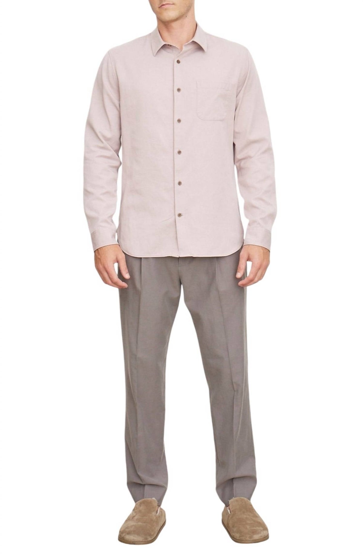 Camisa de hombre color rosado