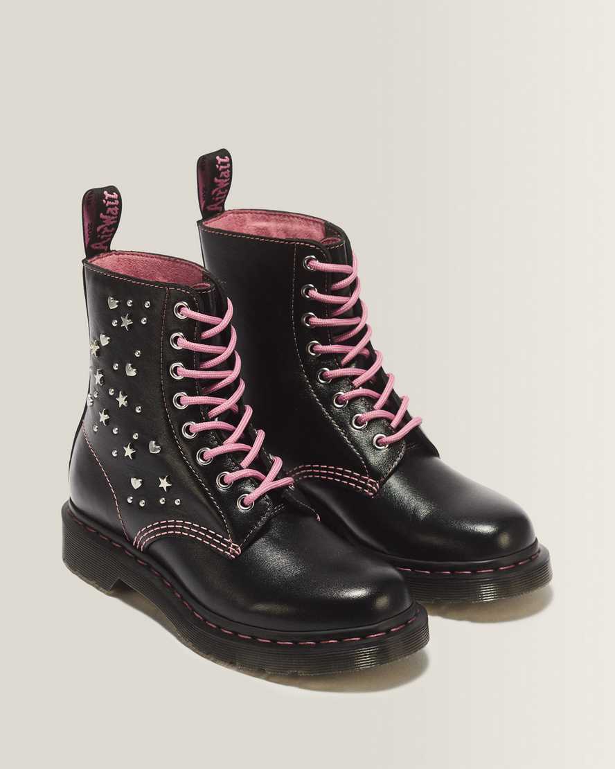 Botas de cuero con cordones