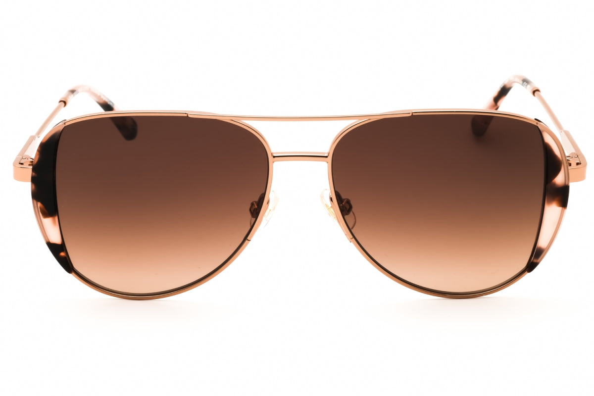 Gafas color oro rosa y azul marino y café