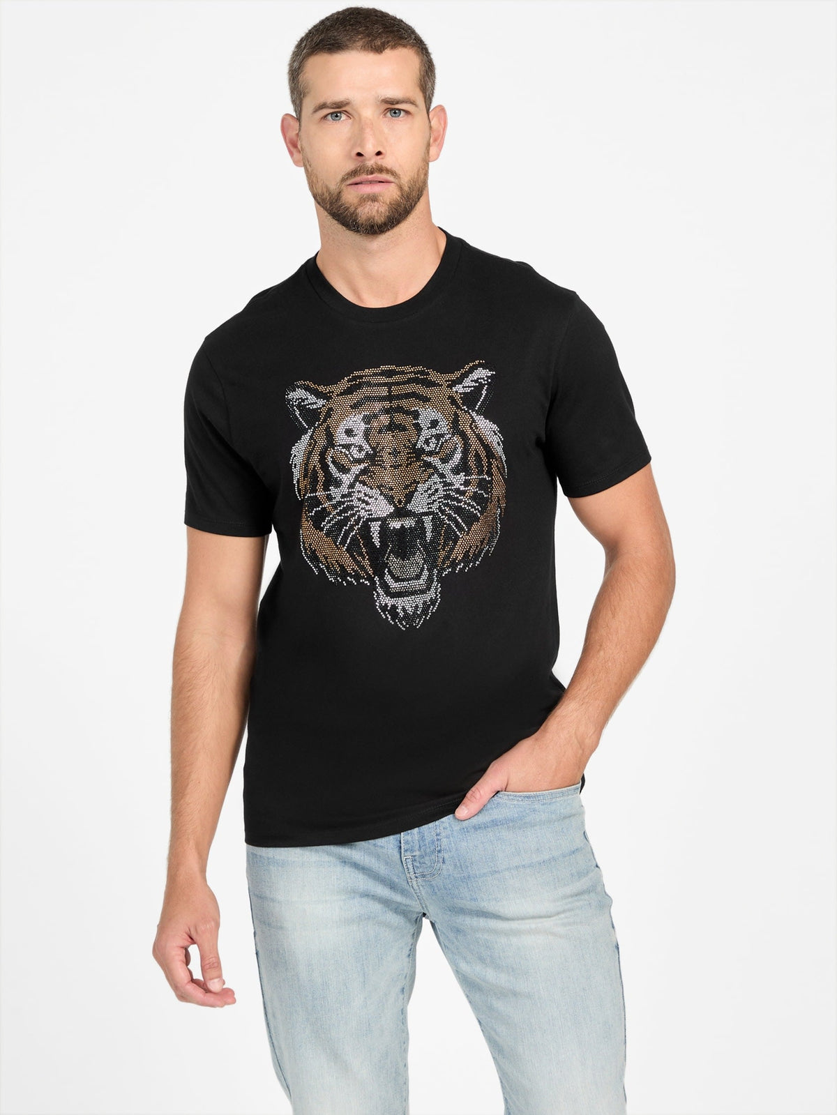 Camiseta con cuello redondo
