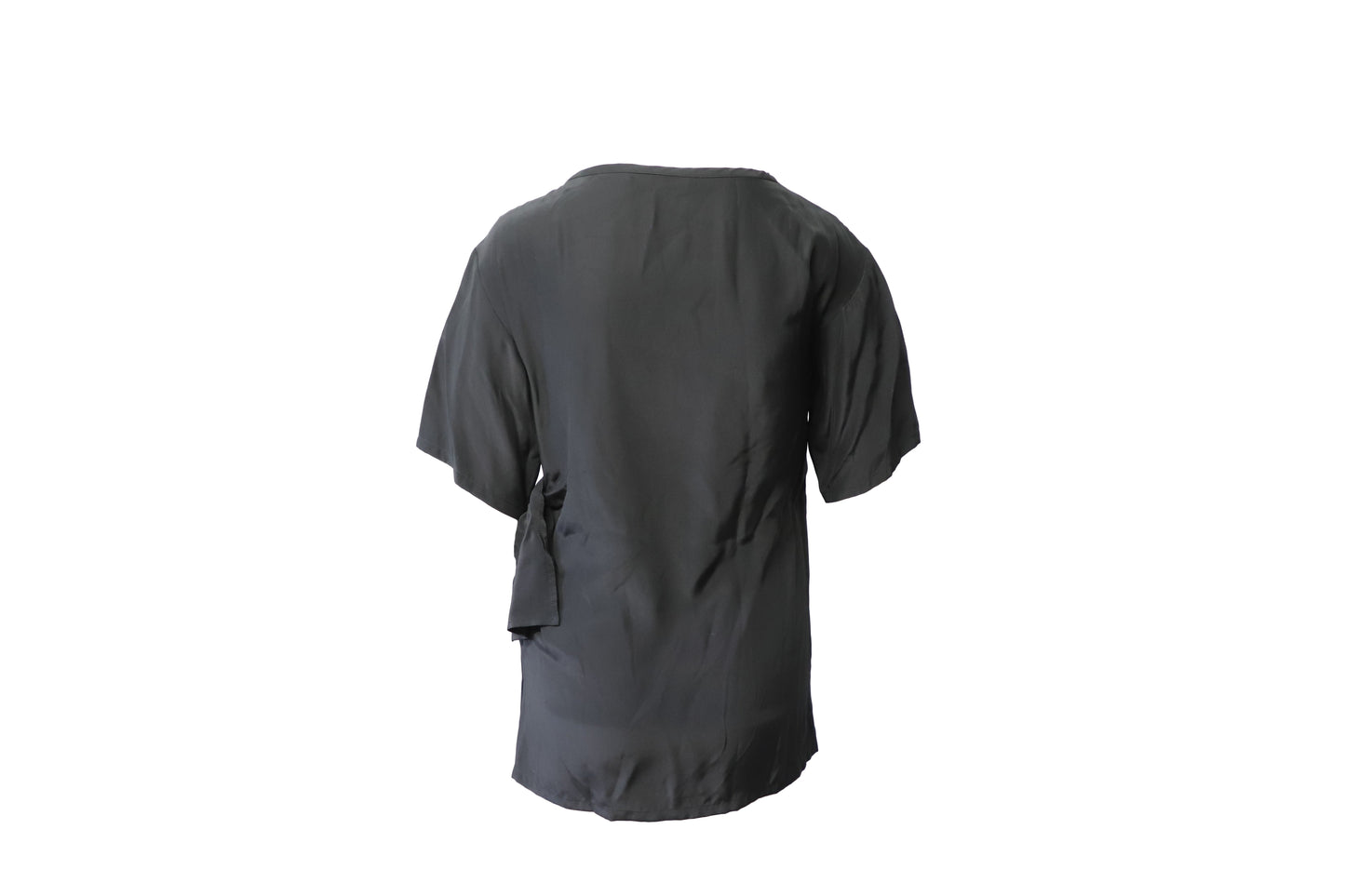 Blusa de seda color negro