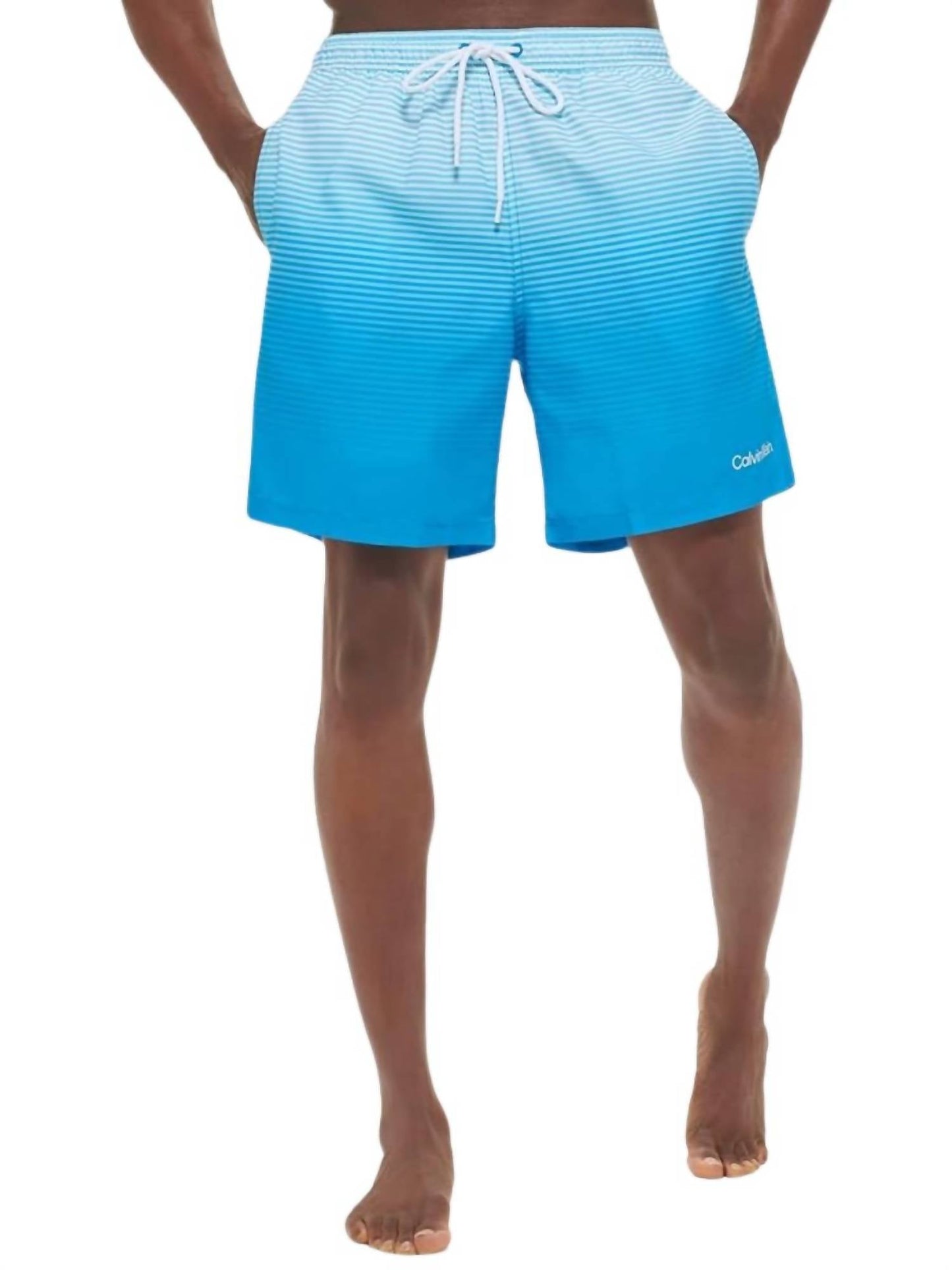 Pantaloneta de baño de hombre color azul