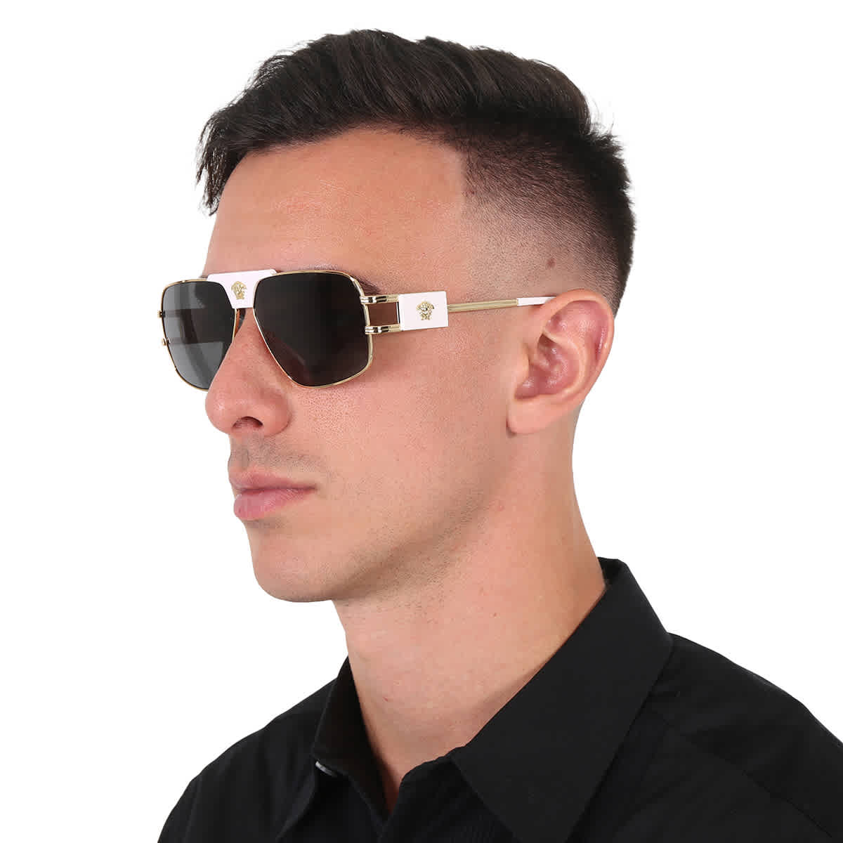 Gafas de sol de hombre color gris oscuro