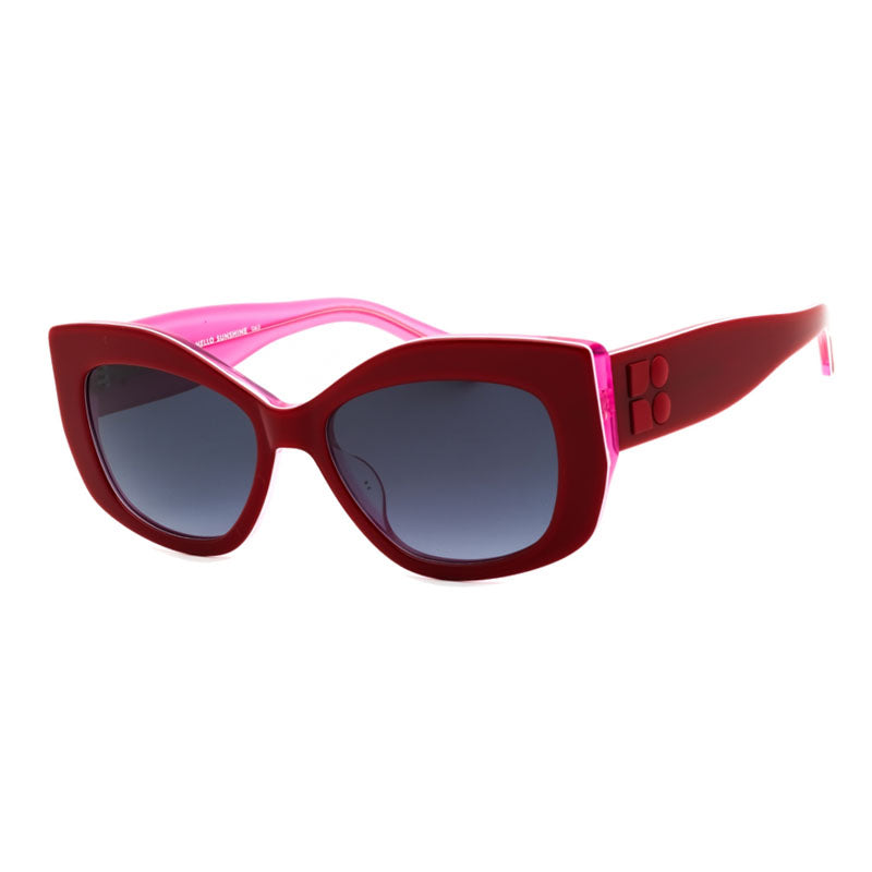 Gafas color gris oscuro y rojo