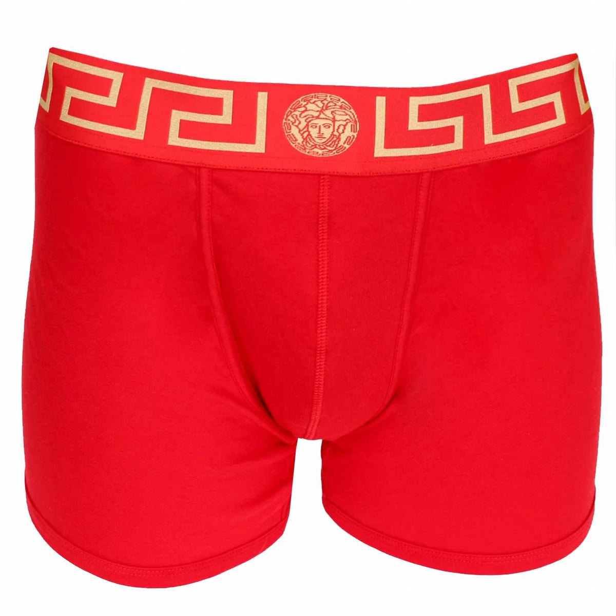 Bóxer de hombre color rojo y dorado