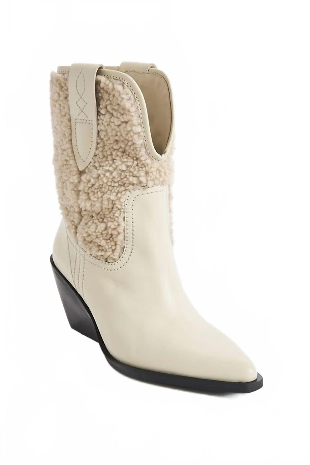 Botas de mujer color marfil