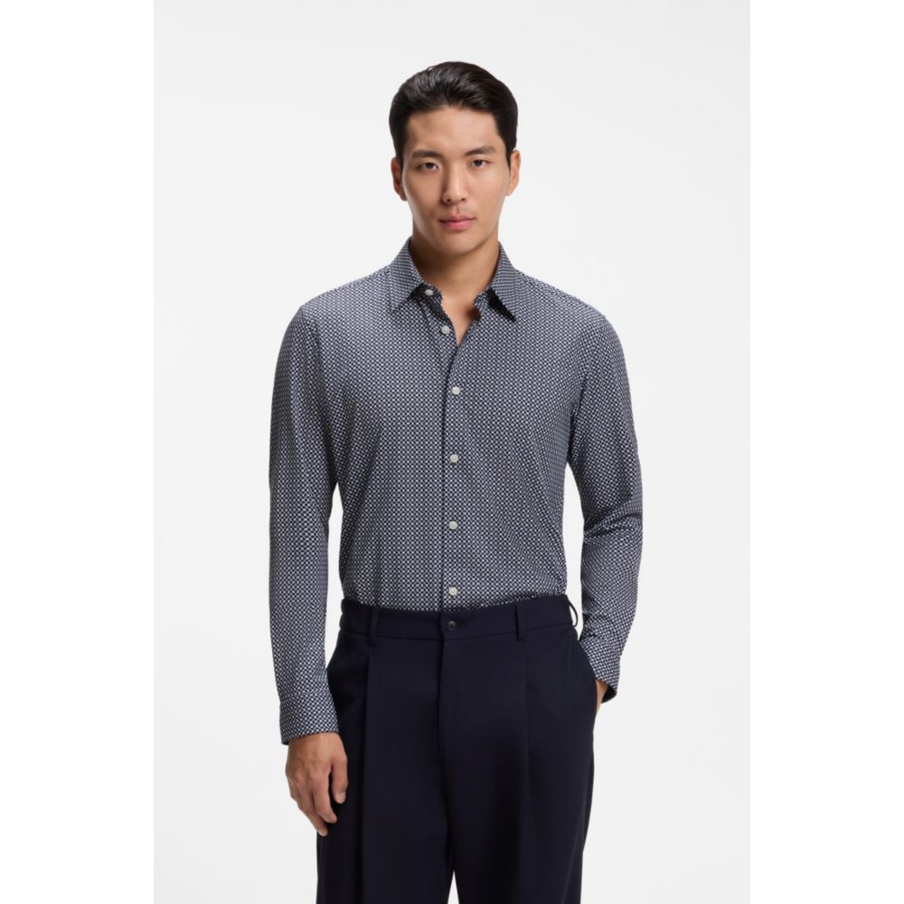 Camisa de corte ajustado con estampado