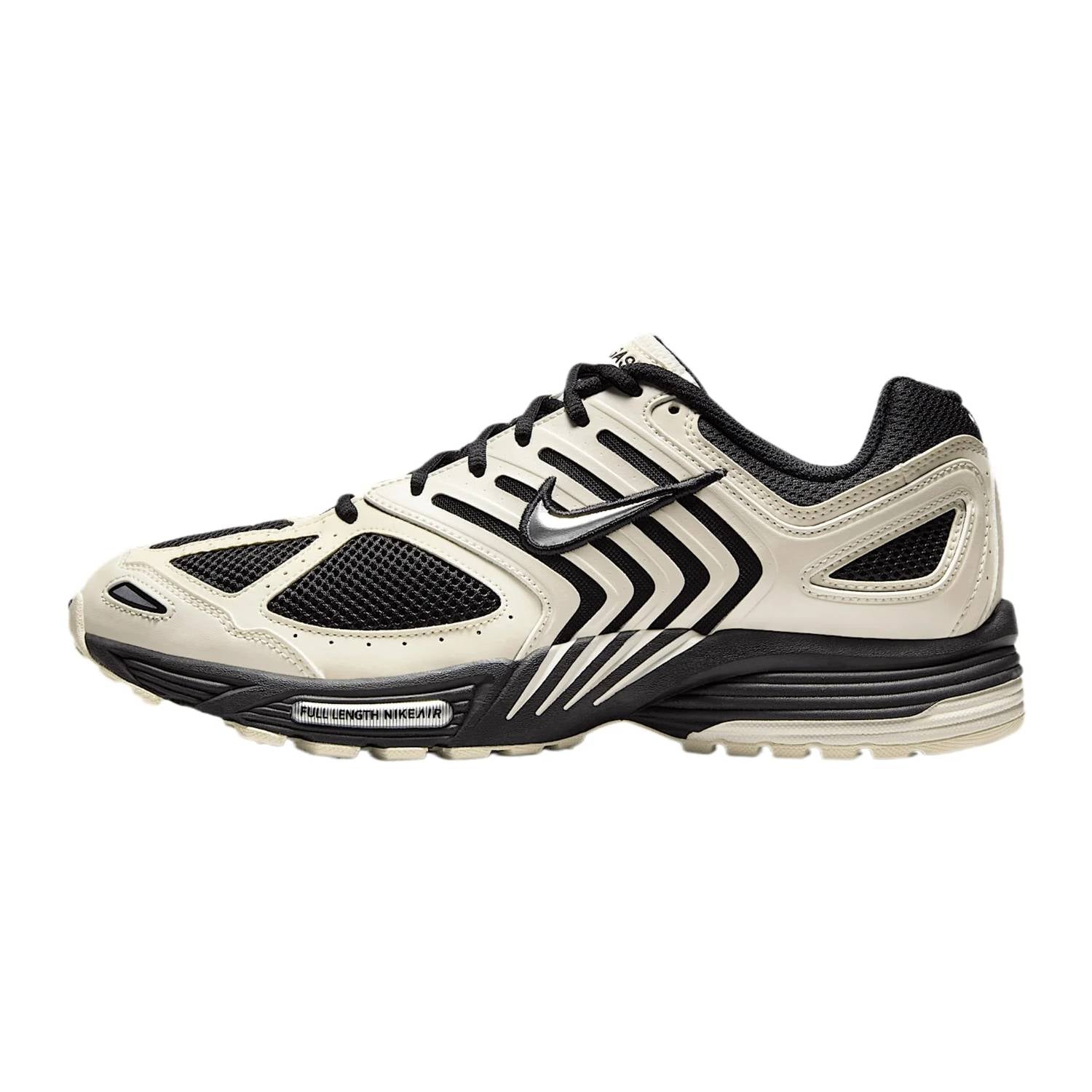 Tenis de hombre color negro y plateado y marfil