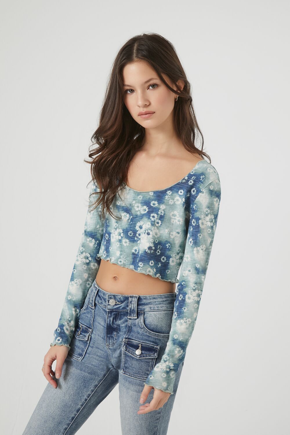 Top con estampado floral