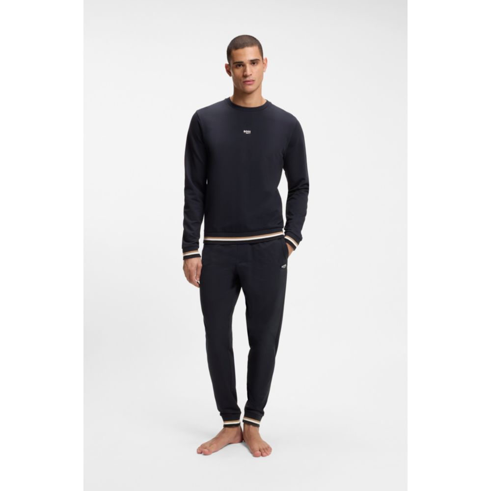 Pantalón deportivo de algodón a rayas