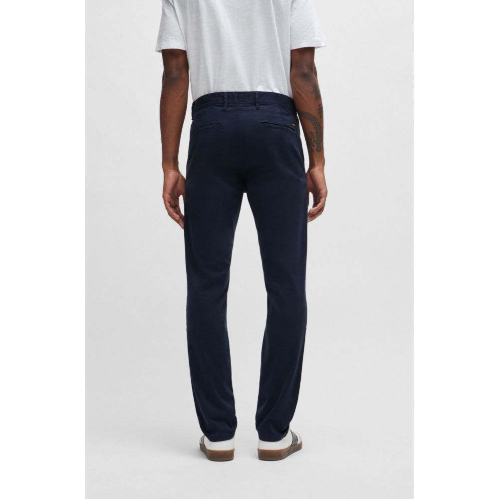 Pantalón de algodón de corte ajustado