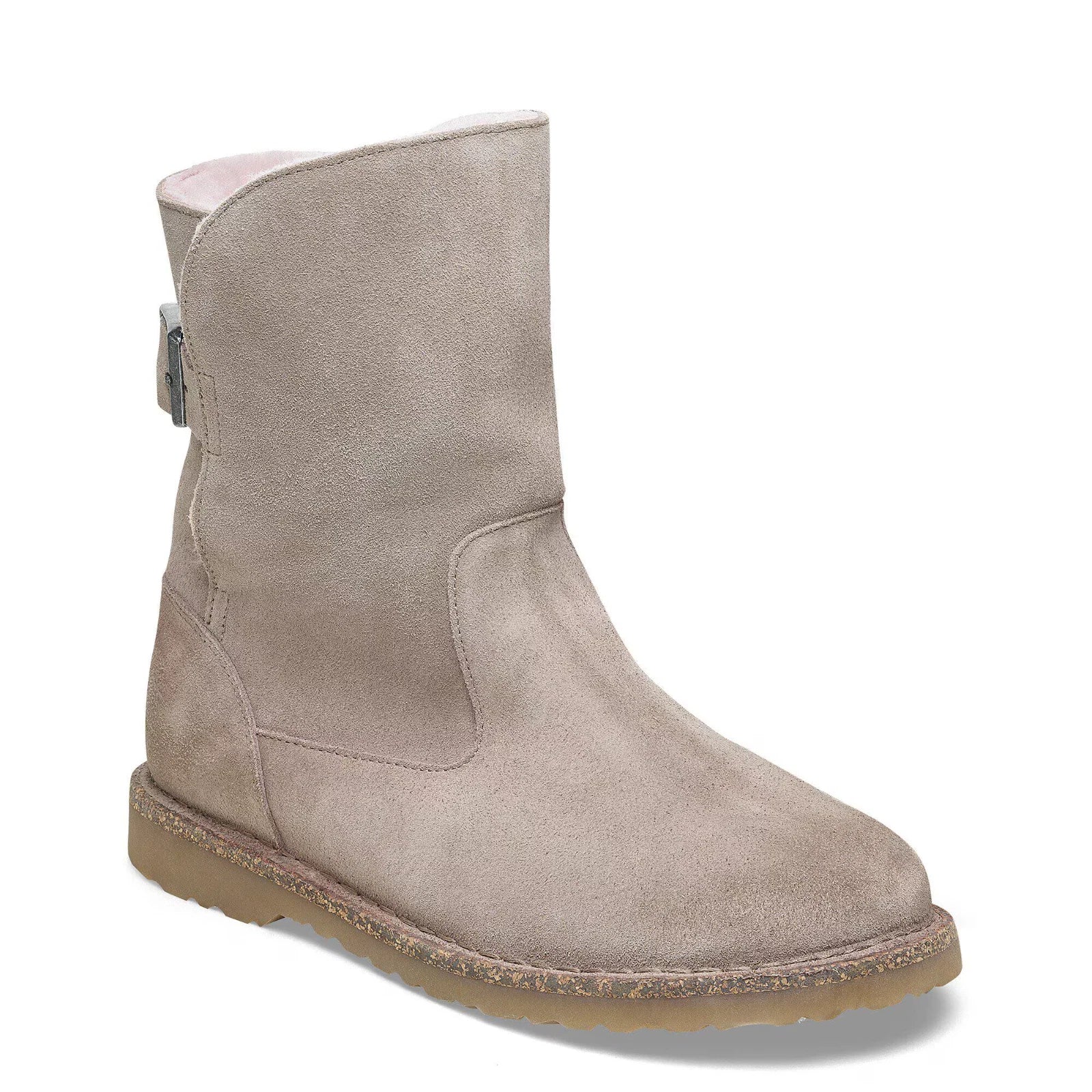 Botas de hombre de gamuza color gris y taupe