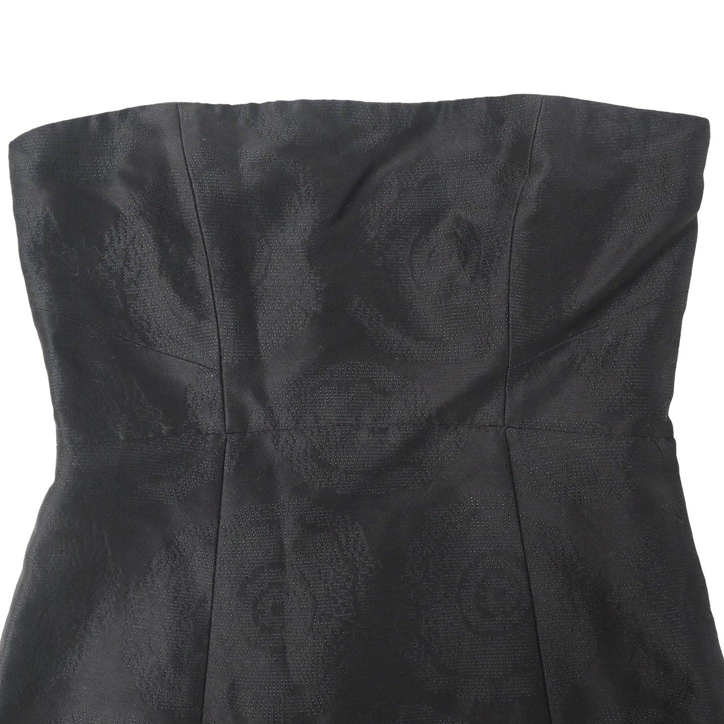 Vestido de satén corto con estampado floral color negro