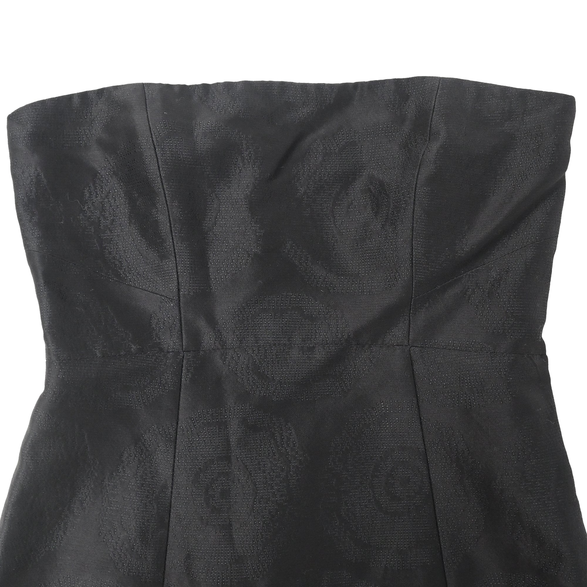Vestido de satén corto con estampado floral color negro