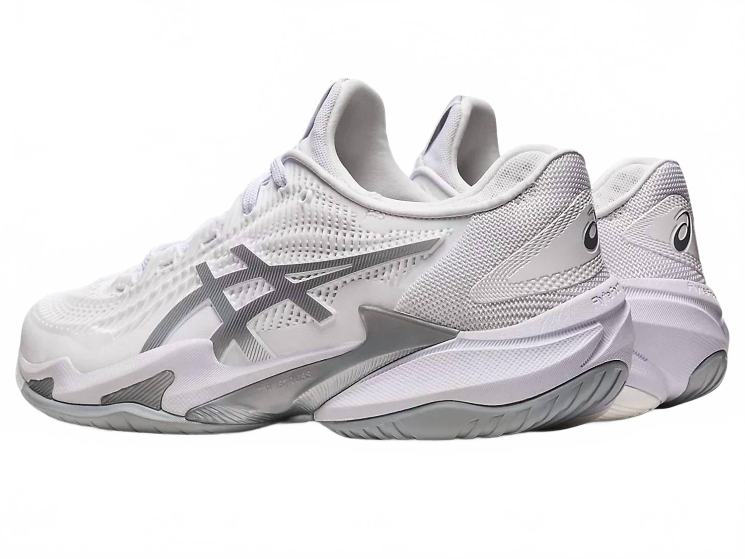 Tenis de mujer color blanco y plateado