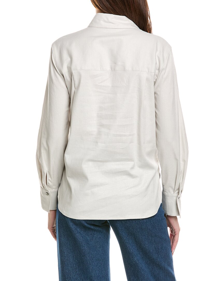 Camisa de mezcla de lino